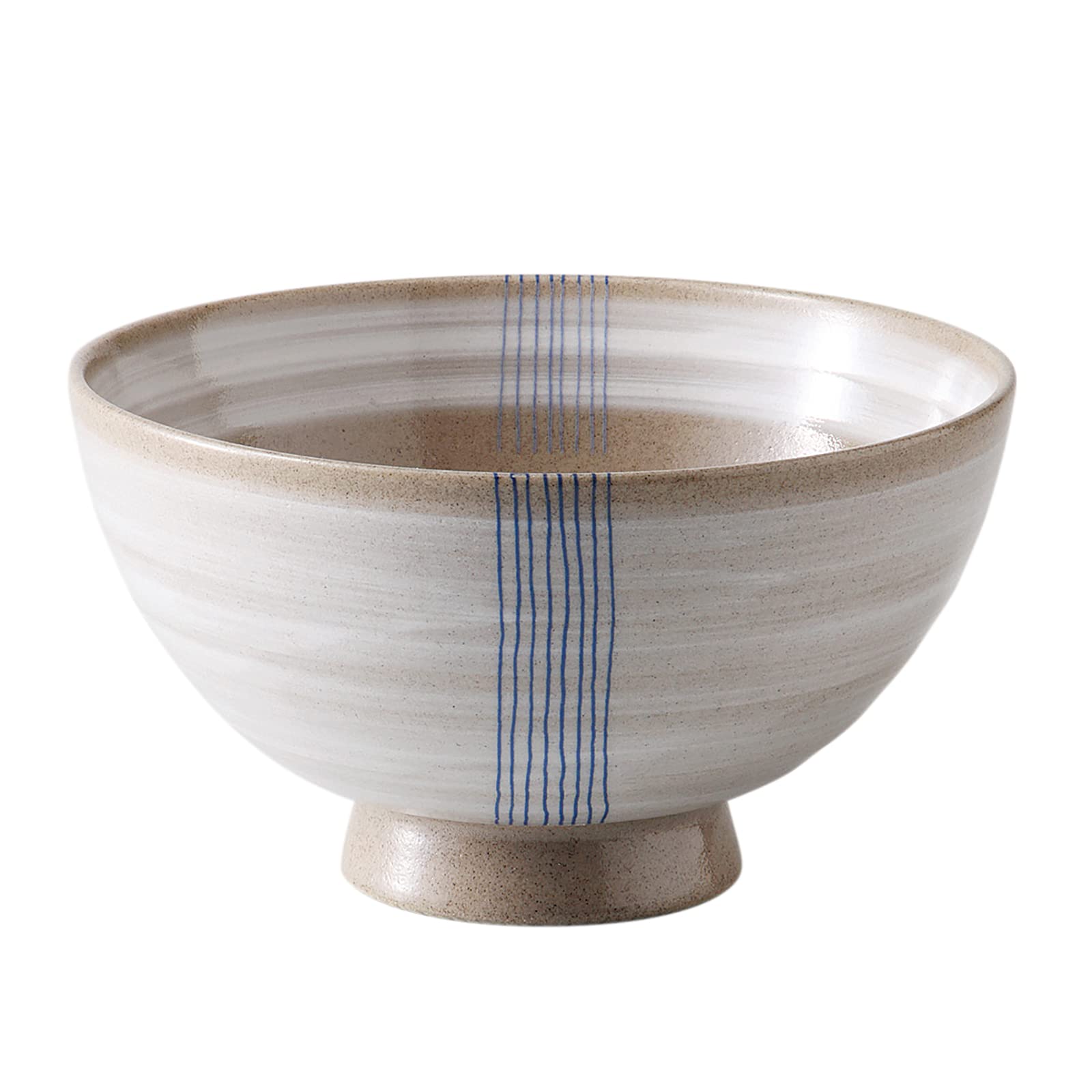 

Saikai Pottery Arita Ware Tea Nishiki Line Made in Blue (Saikaitoki) Bowl/Rice Bowl, Large, Powder-Brown Finish, Blue, Japan, 43034, синий
