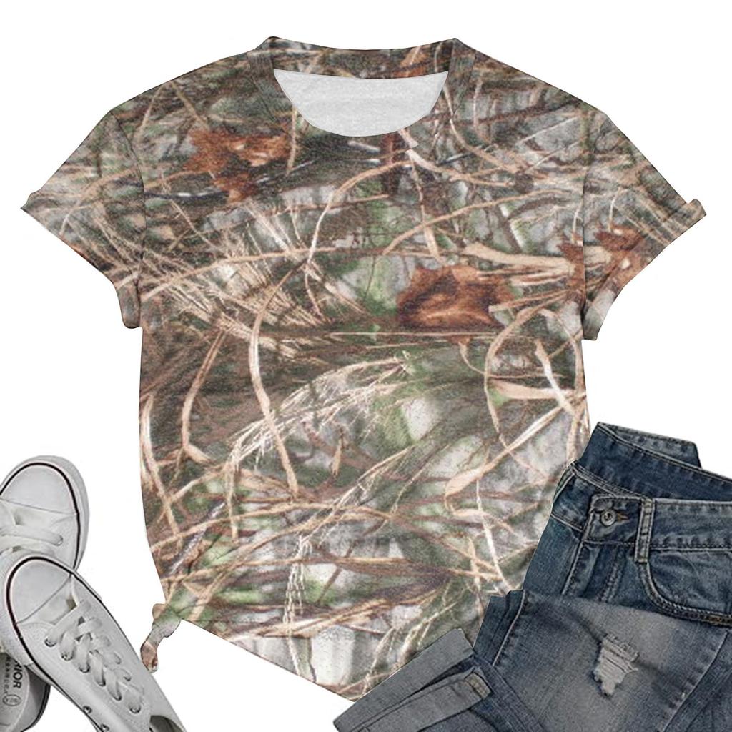 Damenmode, lässig, Rundhalsausschnitt, kurzärmliges Oberteil, lustig bedrucktes T-Shirt