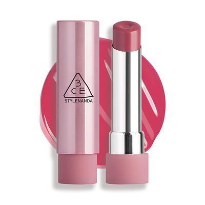 3CE Glazy Lip Glow Pink Tube Lipstick