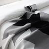 Nordic Geometric Black-White-Grey Knitted Throw Blanket - Thickened Sofa AC Blanket for Nap & Couch