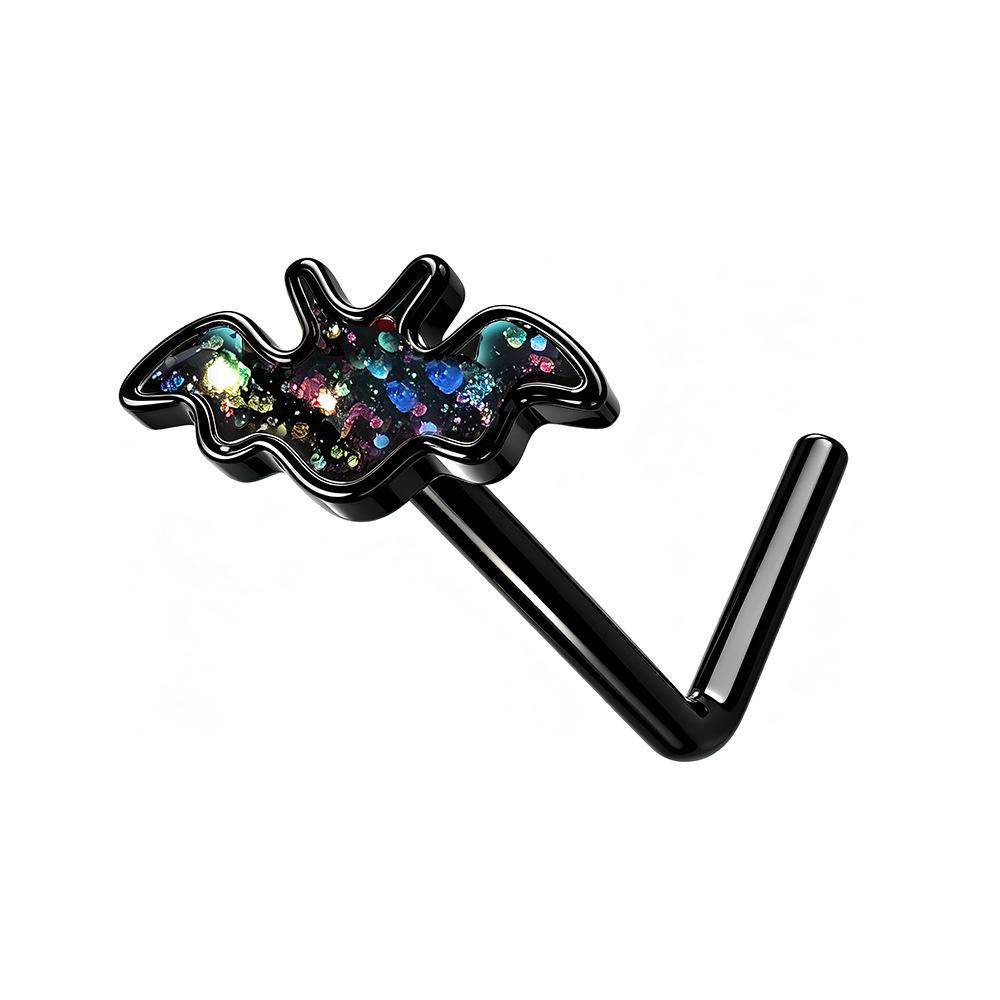 Halloween Ear Bone Studs, Stainless Steel Bat and Spider Piercing Accessories, Body Ornaments