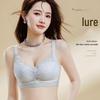 Lace Wireless Push-Up Bra with Medium Thick Cups and Side Support for Small Chest