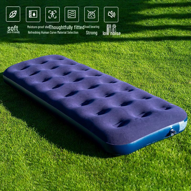 Portable PVC Inflatable Mattress and Air Cushion Bed for Home and Camping