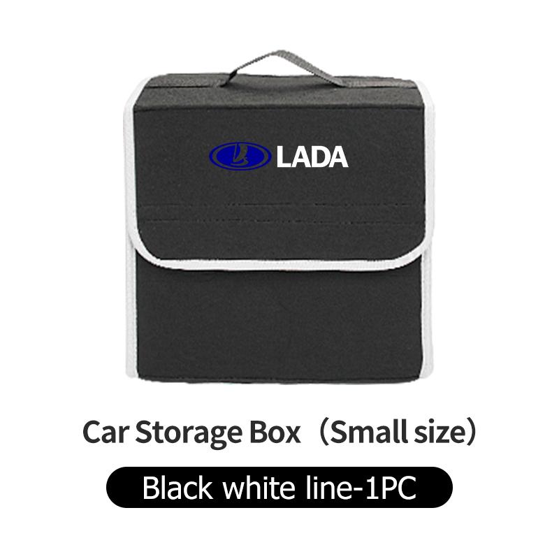 Car Trunk Organizer Felt Foldable Portable Storage Container For Lada Niva Vesta 4X4 Samara Kalina Largus Priora Granta