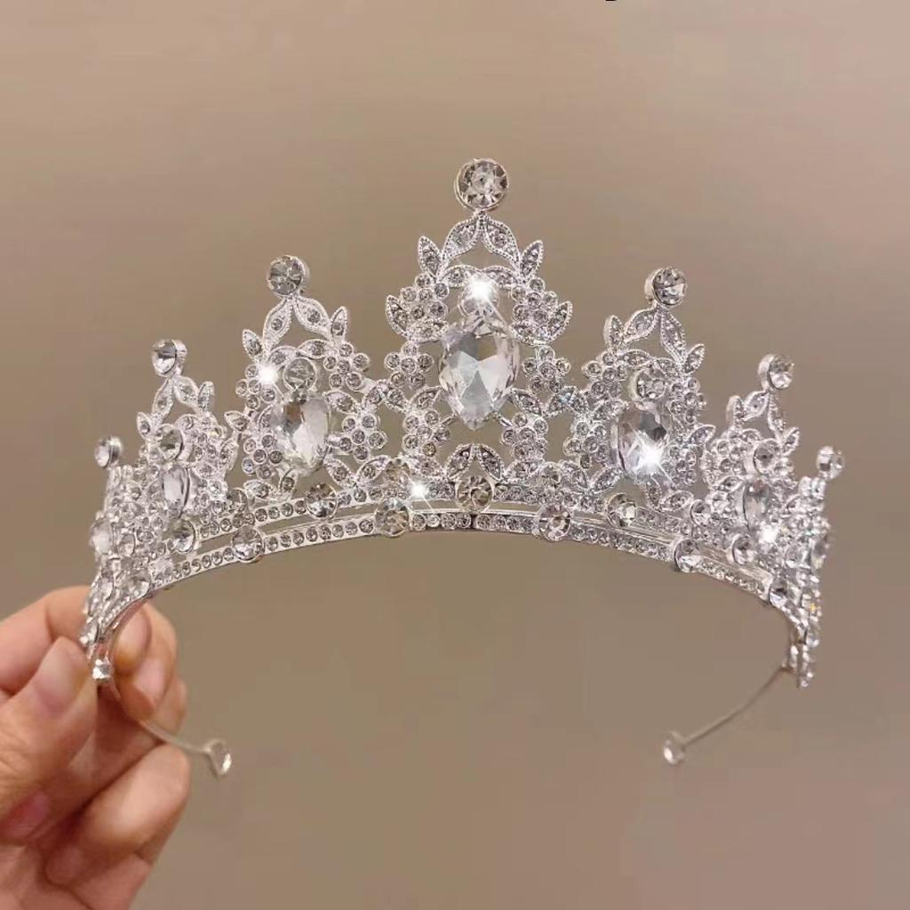 Birthday Crown Headwear Princess High-End Crown Girls Hairpin Headband Children Little Girl Headband Bridal Hair Accessories