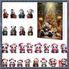 Aug. Christmas Tree Decorations With Santa Hats Acrylic Mini Xmas Tree Pendant For Home Decor Advent Calendar Panda Bear For Hom