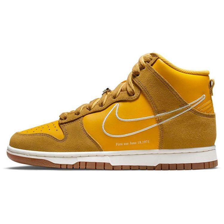 

Nike Dunk High SE First Use Pack - University Gold женские кроссовки белые светло-коричневые DH6758-700 38.5
