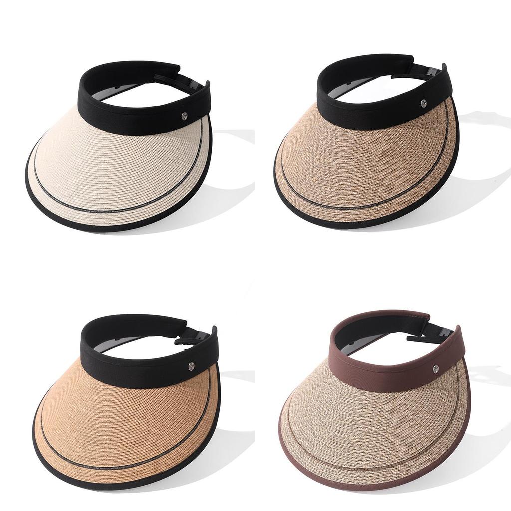 Hat Style Versatile Straw Woven Portable Foldable Comfortable Hatscaps Sun