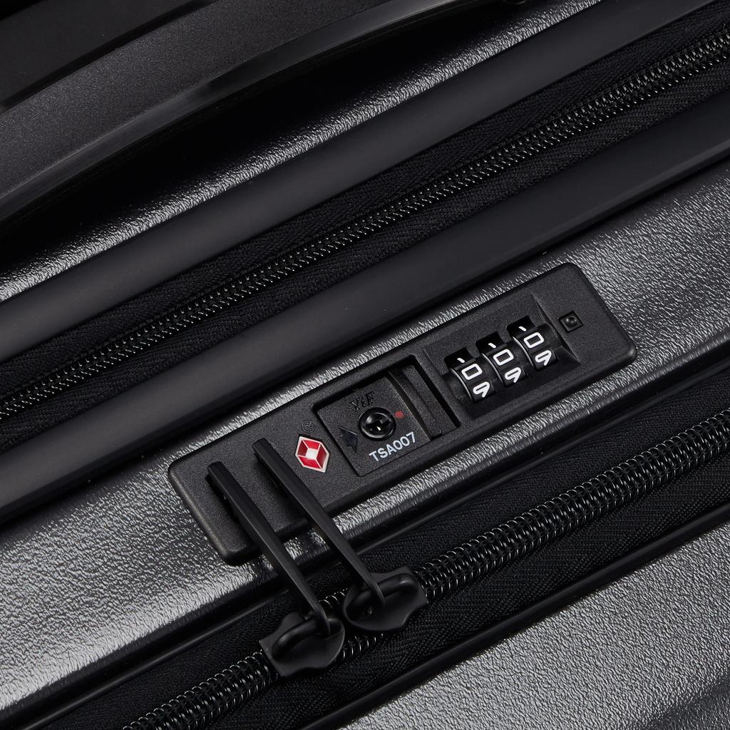 [ace. TOKYO] Cornerstone 2-Z Suitcase No. 06863, 38L (Expanded), 3.2kg, 2-3 Nights, Expandable, 54cm, Gunmetallic, One Size