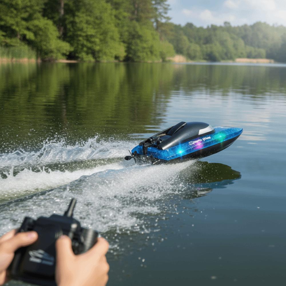 2.4GHz RC Speedboat Toy Waterproof Racing Boat Toy Remote Control Boat Toy  Watercraft Model