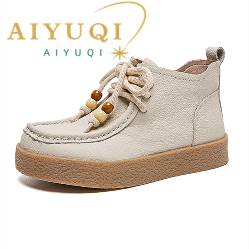 Women's Ankle Boots and Short Boots Flat Soled Nonslip Motorcycle Boots Women Comfortable Spring and Autumn Female Boot
