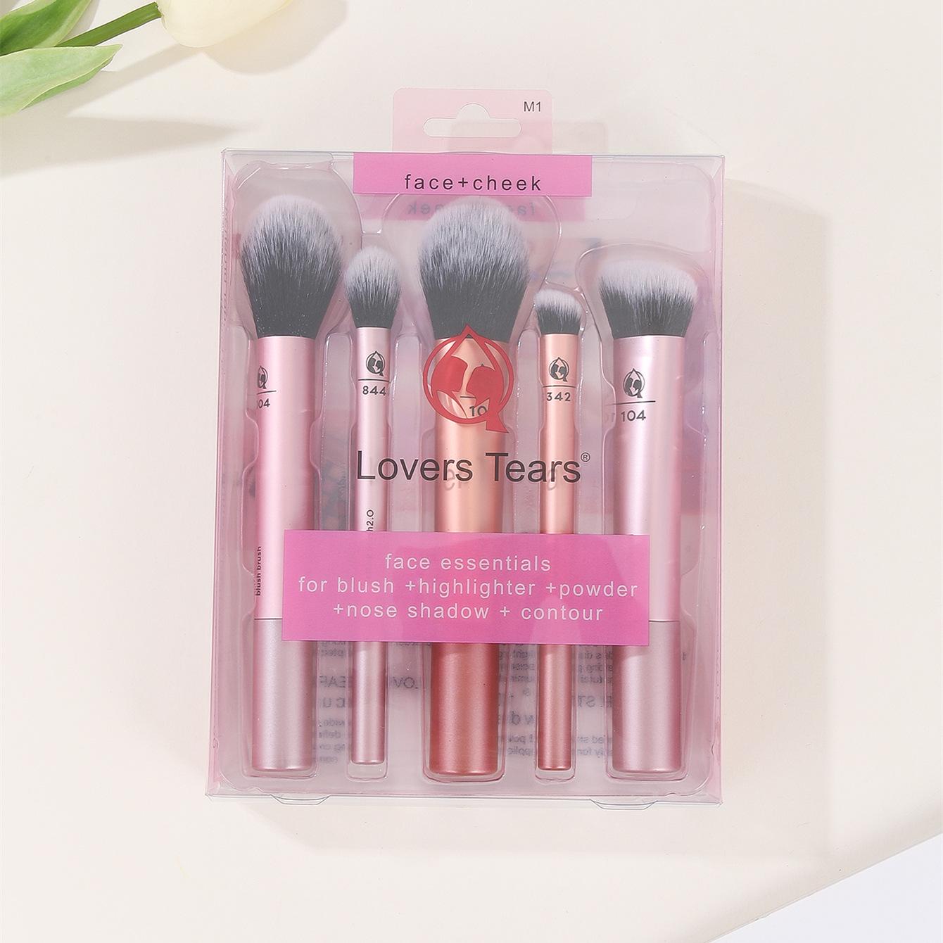

Lovers Tears M1 Portable Makeup Brush Set - Soft Powder & Blush Brush розовый