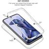 Husă dublă transparentă de 360 ​​de grade pentru Xiaomi Redmi Note 11 10 10S 9S 9 8T 8 Pro 11T 9T 9A Mi 11 Pro Ultra Poco M3 X3 NFC din silicon Husă față spate completă