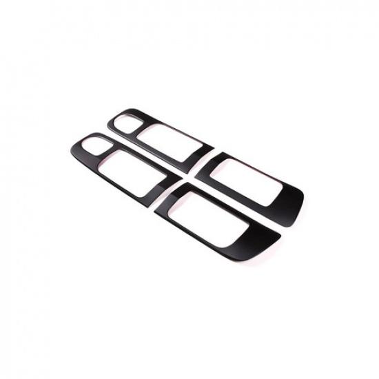 4PCS For Toyot@ Tundra 2014- Matte Black Car Door Handle Frame Trim Cover