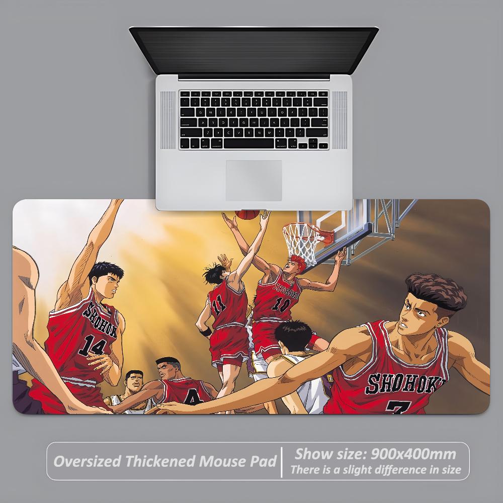 Gaming Mouse Pad Large Desk Mat Antislip Stitched Edges Basketball Sports Anime Team Print Keyboard Mat for Gamers