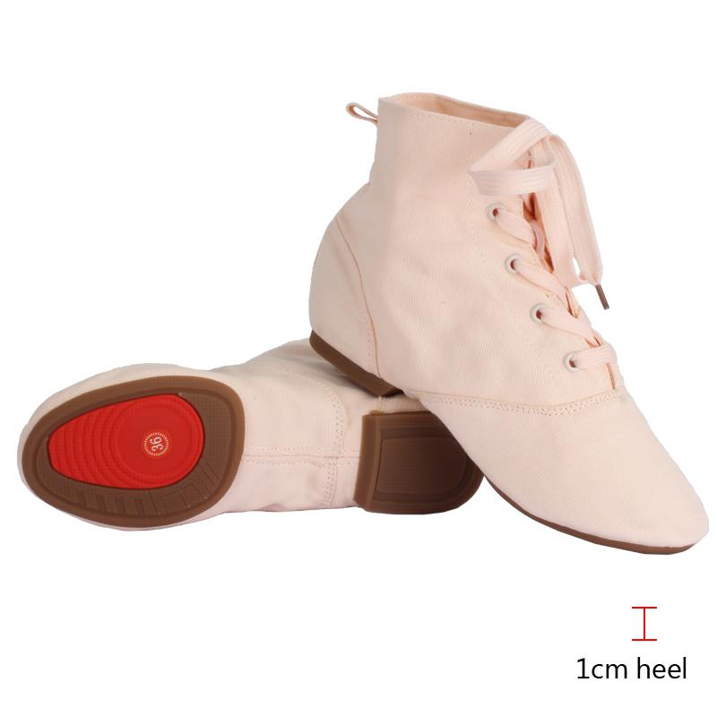 Damskie Buty do Tańca Treningowe Trampki Taneczne Jazzowe Wysokie dla Dorosłych Dzieci Baletki Płócienne Buty Jazzowe Miękka Podeszwa Danc