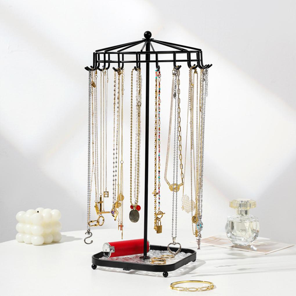 Trendy Iron Jewelry Organizer Stand For Necklace And Earrings Etc. For Easy