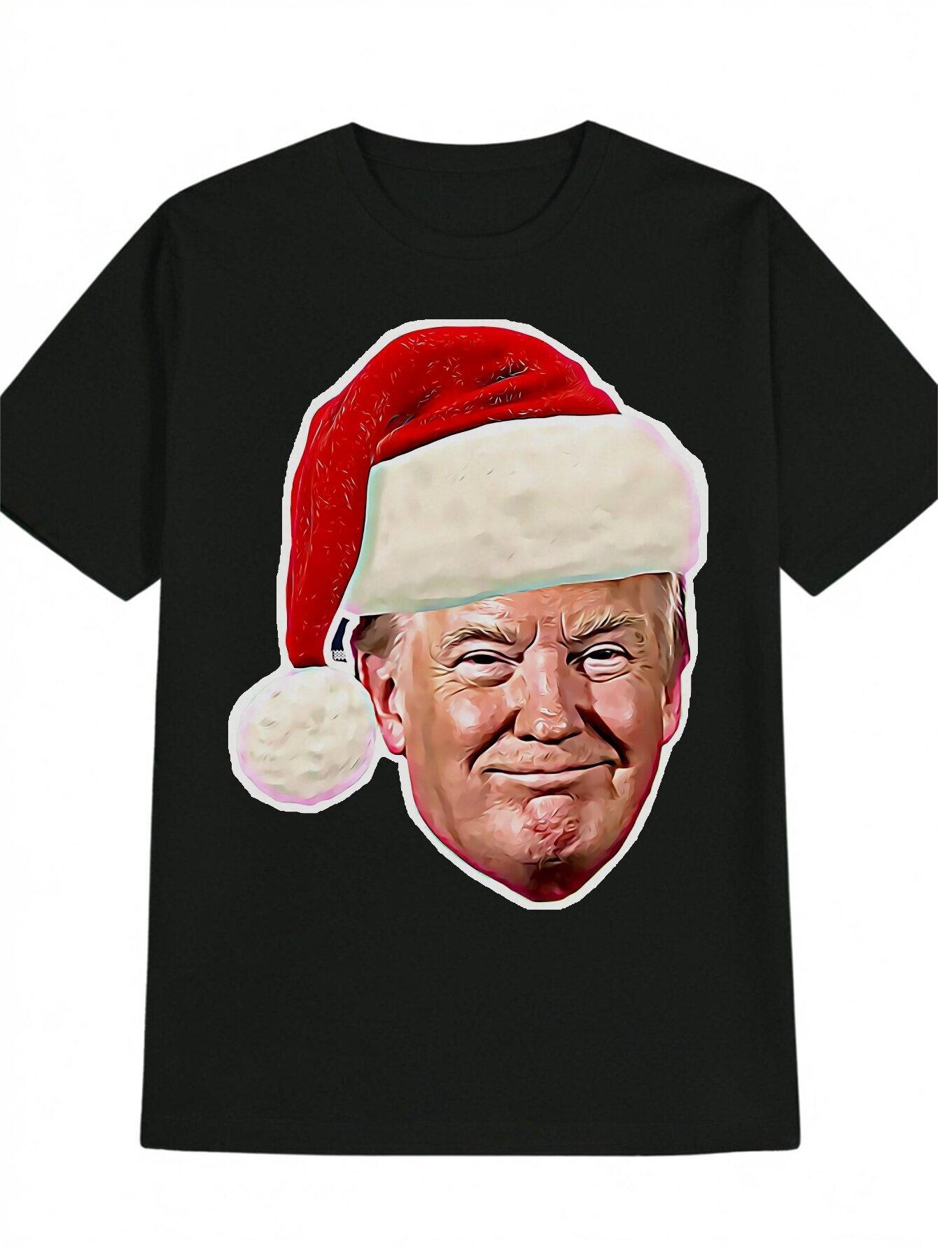 

Classic Christmas-Themed T-shirt - Funny Trump Graphic XXL