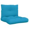 VidaXL Pallet Cushions Set of 2 Blue Fabric 360838