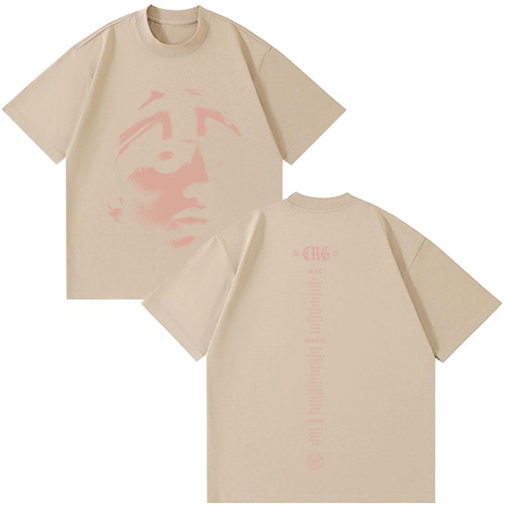 Rapper Central Cee CAN'T RUSH GREATNESS World Tour 2025 T-shirt Men Women Fashion Hip Hop Short Sleeve Oversized T Shirts Tops
