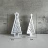 3D Cute Christmas Tree Decoration Silicone Mold DIY Handmade Aromatherapy Plaster Christmas Lights Tree Resin Drop Glue Mold