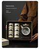 Plant Ash Handle Kung Fu Teapot Set - Ideal Living Room Gift for Teachers & Elders