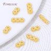 18K Gold Plated 2/3 Holes Spacer Bars Separators,Pearl Bar Bead Spacers For Bracelets,DIY Jewelry Making Supplies Findings