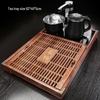 Automatic Ceramic Tea Set with Integrated Kettle & Tea Tray