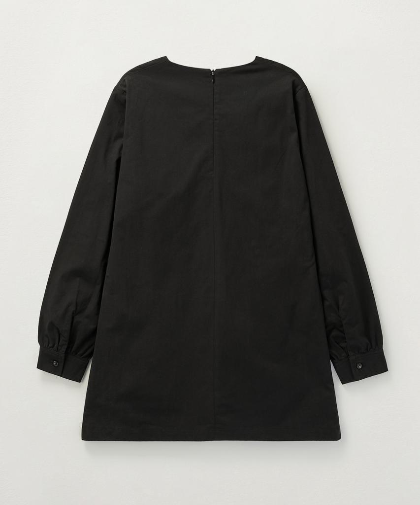 Seteo (W) Shirred Cotton Dress Black