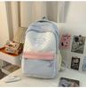 Kawaii Girl Small Bear Dot Design School Bag With Padded Shoulder Straps For Students