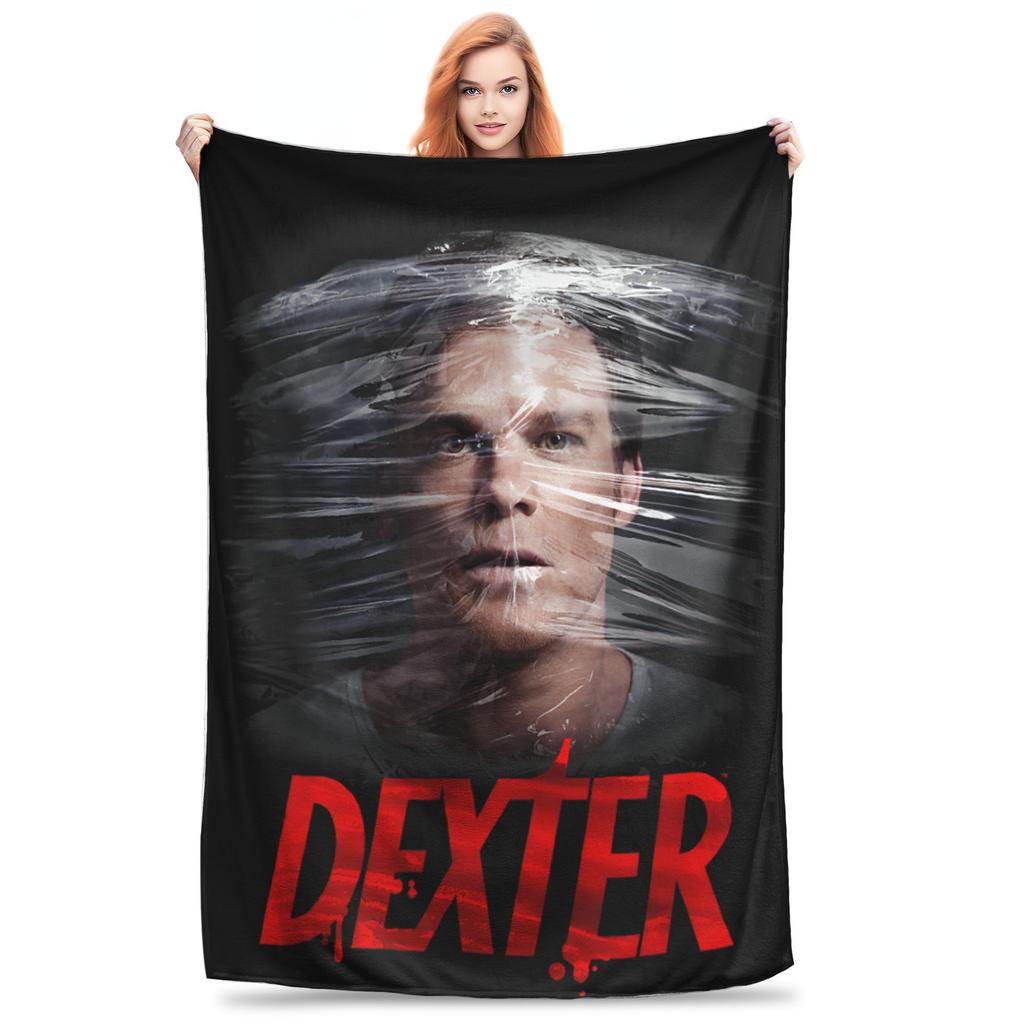 Dexter Morgan Blankets Velvet Air Conditioning Blood Never Lies Multifunction Ultra-Soft Throw Blanket Bedding Car Bedspread