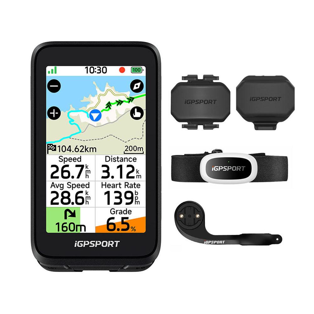 iGPSPORT BiNavi Air Touch-screen GPS Bike Computer Lightweight Bike Navigator 3.0in Colorful Display Bicycle Accessories