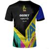 Shanghai Major Navi Esports Team Uniform Men's T-shirt CS2 Game Competition Player Uniform T-shirt Navy Blue Champion Tops