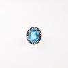 Swiss Blue Topaz Gemstone 925 Sterling Silver Jewelry Handmade Ring Gift For Mom RR-62-7
