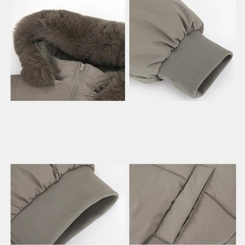 Winter Women's Ultra-short Loose Large Fur Collar Thickened Padded Jacket New Cotton Jacket for Women