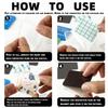 Fridge Magnet Set Acrylic Square Refrigerator Magnet with Adhesive Backing DIY Fridge Magnets Round for Office Kitchen