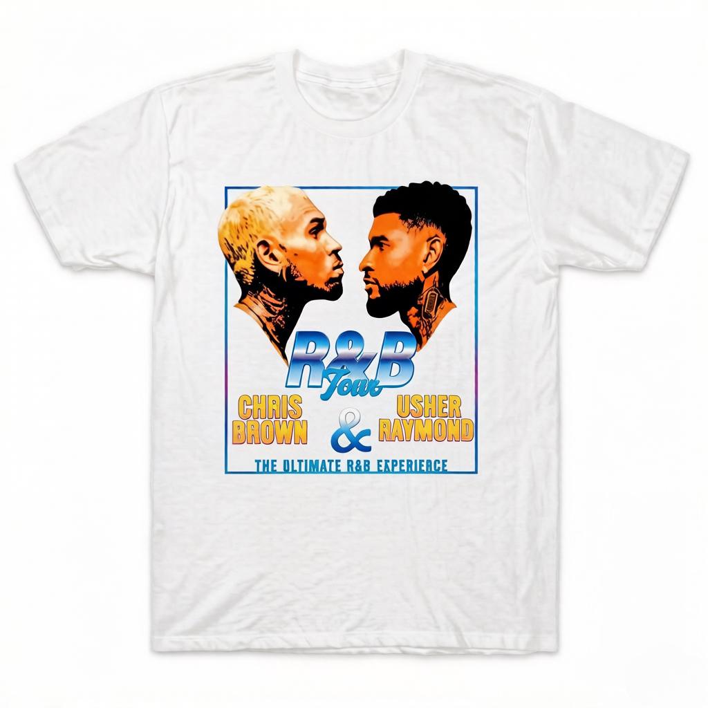 Chris Brown UthernRaymond Brown RB Tour Graphic Unisexs Printed Tshirt Unisex Shortsleeved st Century Tshirt