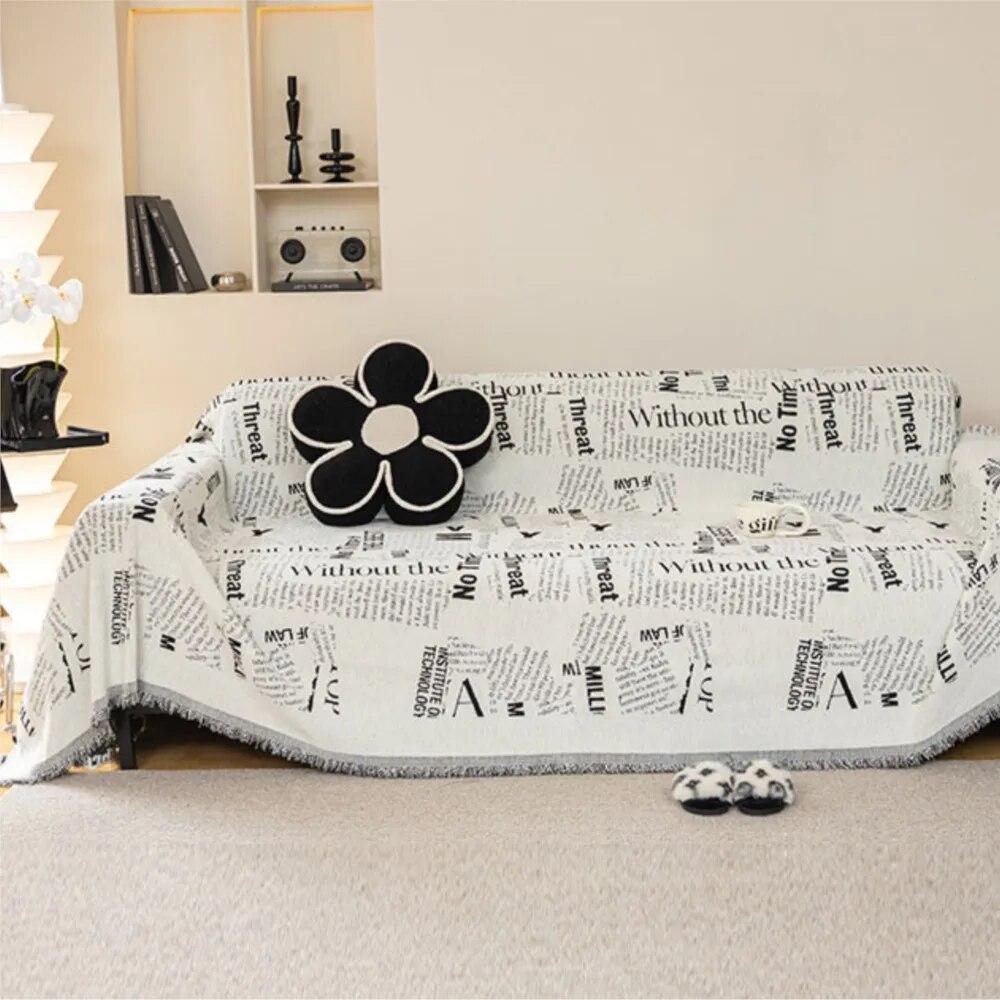 Luxury Sofa Mat Towel With Tassel Sofa Covers for Living Room L Shape Chaise Lounge Couch Slipcovers Pets Kids Mat Cover