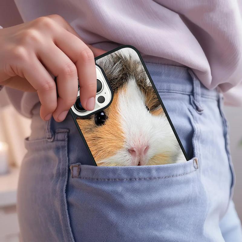 Animal Guinea Pig Phone Case For iPhone 17 Air 15 16e 14 13 Pro Max Coque 12 11 Pro Max PLUS Cover