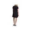 Adidas Originals Bellista Dress Logo Crew Neck Casual Breathable Short Sleeve Dress Women dresses Black GJ6564