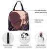 Japanese Saitama Anime Manga Insulated Lunch Bag for Women Office Cooler Thermal Food Box Tote Portable Lunch Boxes Container