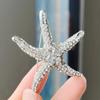 1Pcs  Shiny Inlaid  Cute Multi-Color Starfish Brooches For Women Men Suit Clothes Star Brooch Pins Jewelry Gift