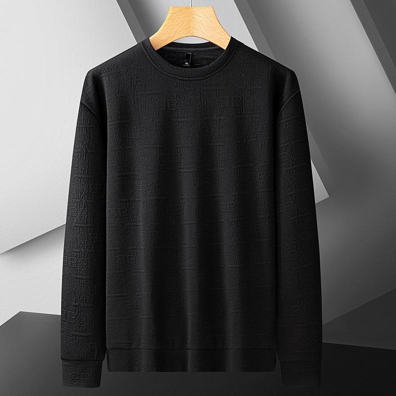 

Мужской теплый свитер большого размера свитер мягкая высококачественная ткань свободный повседневный спортивный трикотажный пуловер с длинным рукавом 7XL чёрный