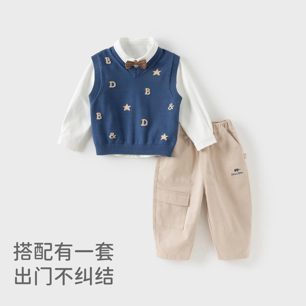 David Bella Boys' Casual Pants Autumn Children's Pants Boys' Baby Work Pants