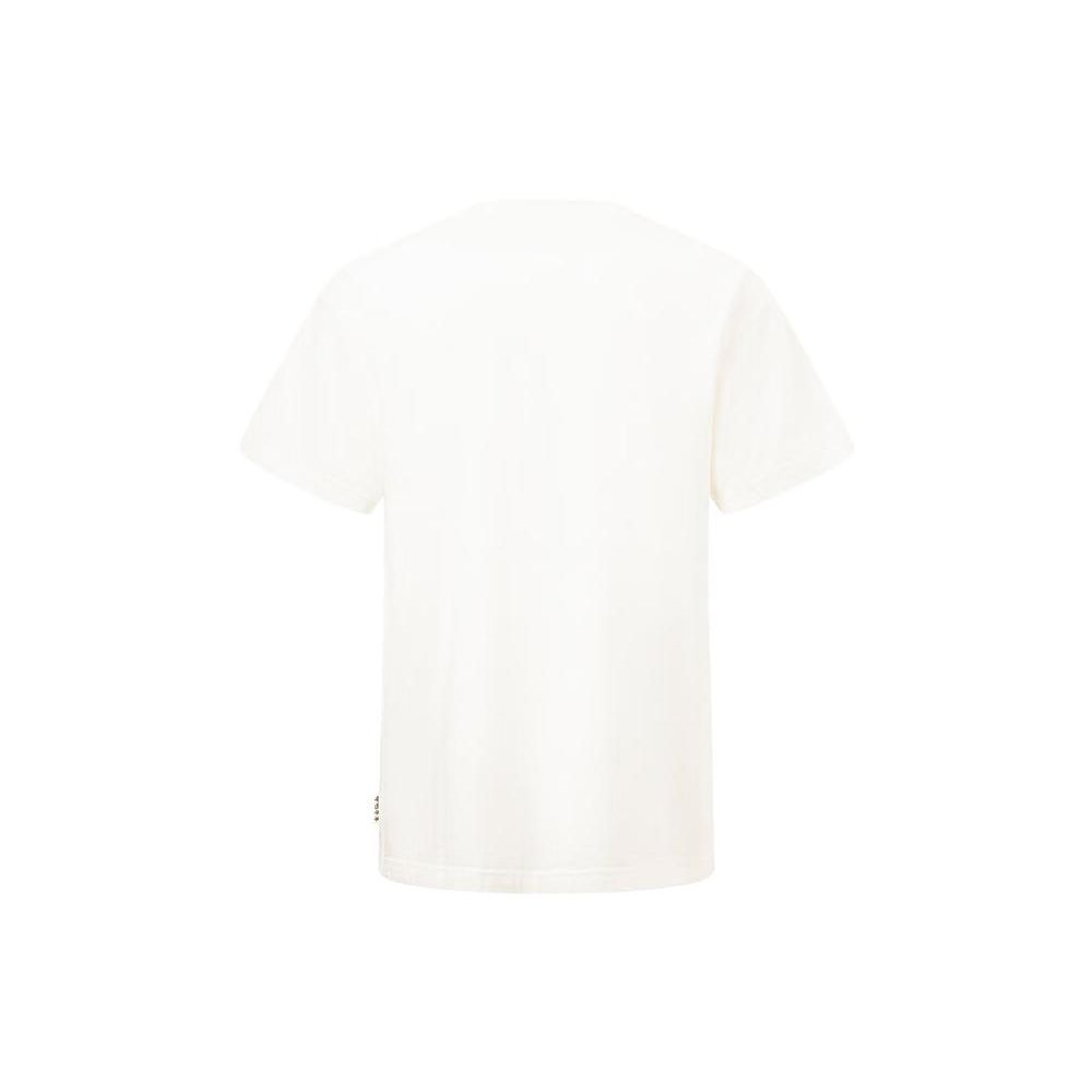 Li Ning Letter Print Casual Short Sleeve T-Shirt Unisex Tops Off-White AHST655-1