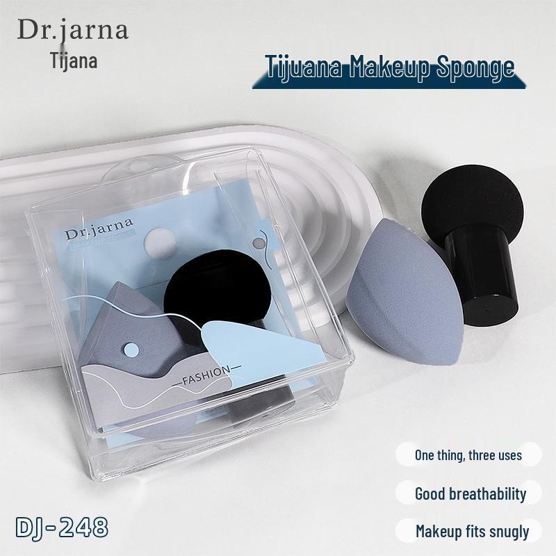 

Tijuana Dual-Use Makeup Sponge Set - Round & Mushroom Head Puffs