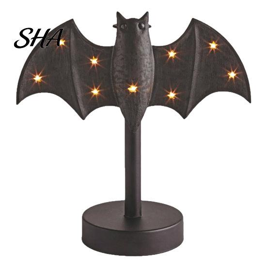 Illuminazione d'Accento Gotica Lanterna Strega di Halloween, Decorazione da Tavolo in Resina con Luce Calda, Centrotavola Spettrale per Scaffale Scrivania Festa, Infestato