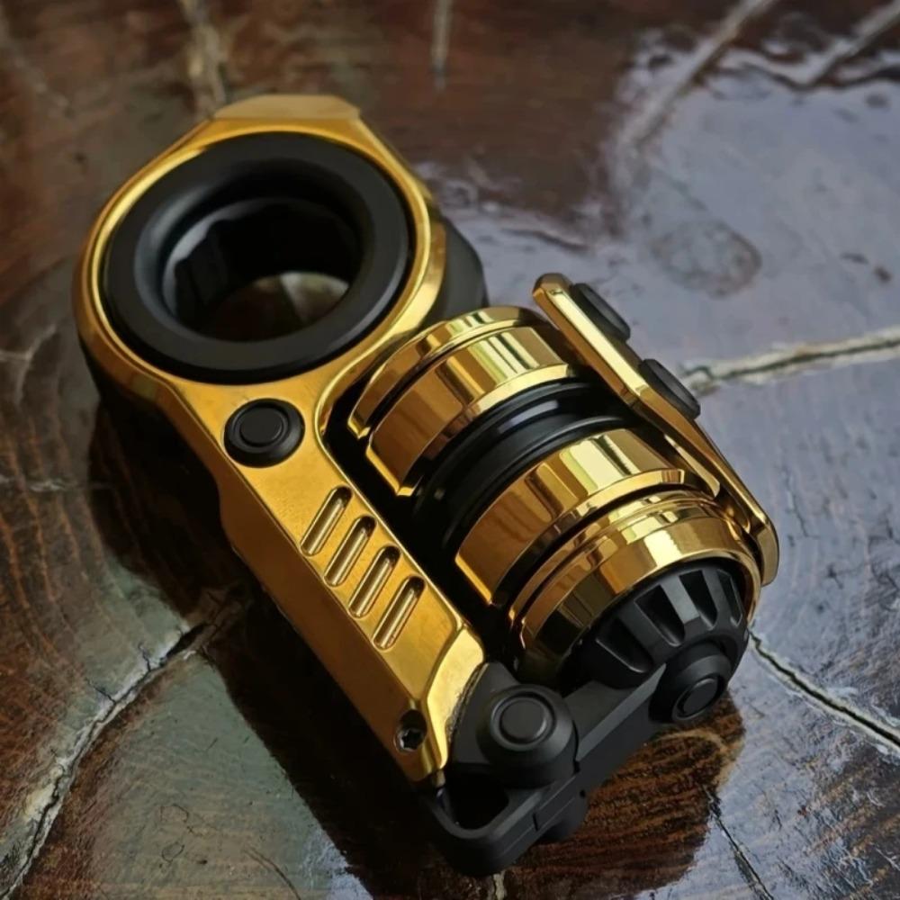 Tuning Fork Grenade Fidget Spinner Magnetic Push Egg Mechanical Ratchet Slider Crisp Sound Decompression Metal Fingertip EDC Toy
