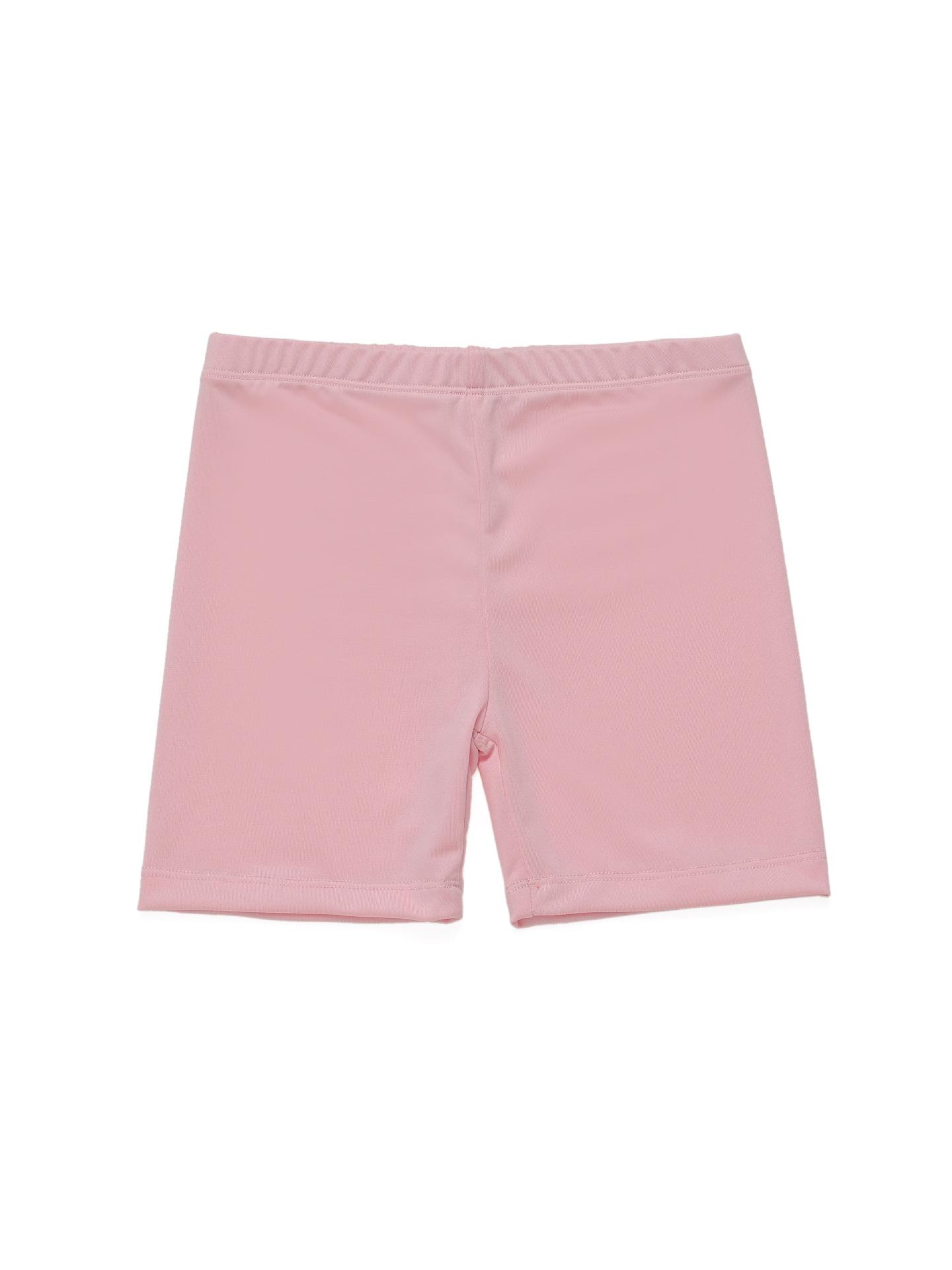 

Детские летние дышащие защитные шорты из молочного шелка конфетных цветов 140 cm розовый