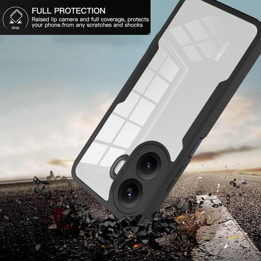 Nárazuvzdorné pouzdro pro ochranu celého těla pro Xiaomi Poco F7 5G Ochranný kryt Ochranná fólie na displej Fundas Coque Capa